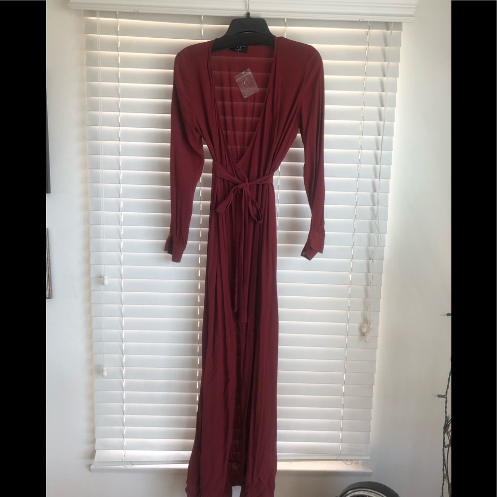 Nasty Gal Wrap sheet maxi